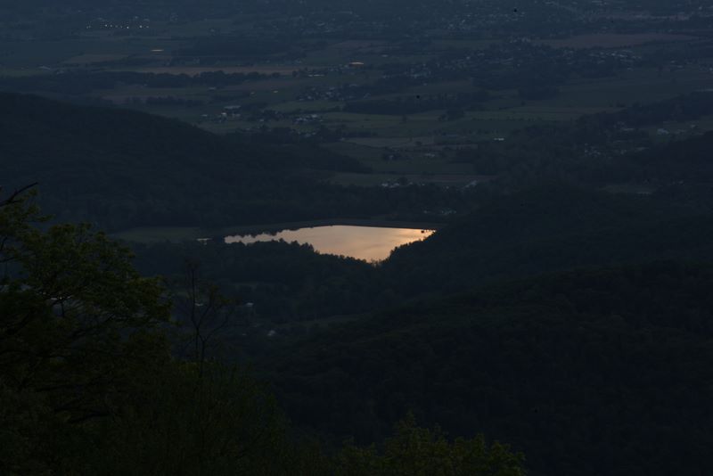 Sunset over a Lake