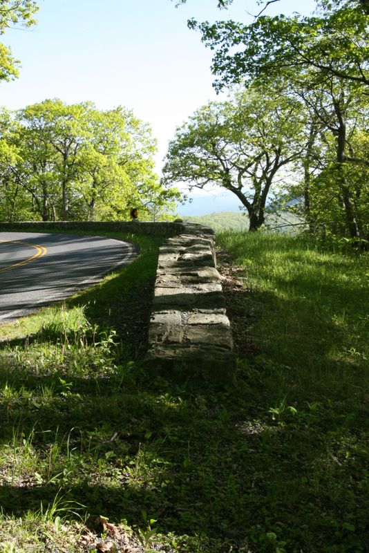 Rock Wall leading to an Overlook