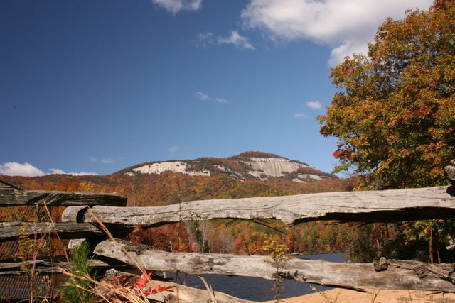 View of Table Rock Mt. from the Spillway  