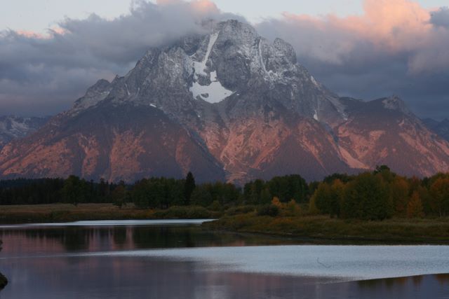 Sunrise on Mount Moran 
