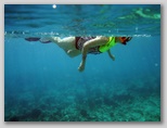 Snorkeling on Trunk Bay underwater trail 