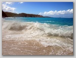 Trunk Bay on a windy day 