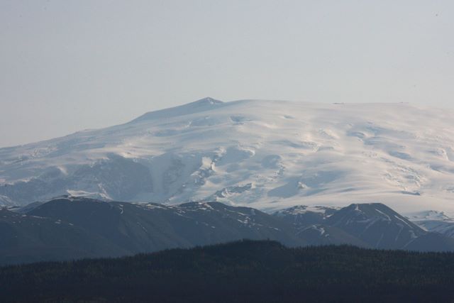 Mt. Wrangler - an active volcano 