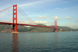 Photo of Golden Gate Bridge from the Oakland, CA side